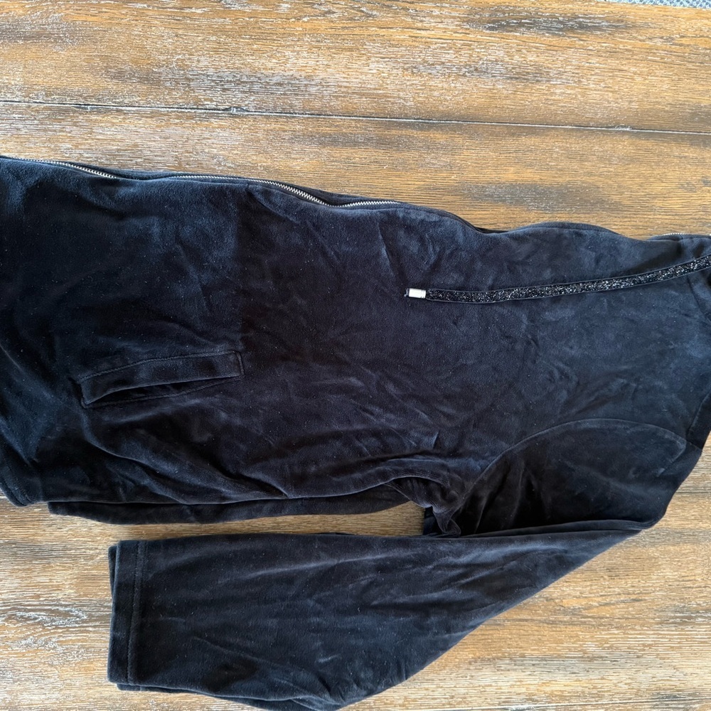 Coldwater Creek Jacket Women’s Black Velvet Full Zip Jacket SIZE 2X - Picture 6 of 11